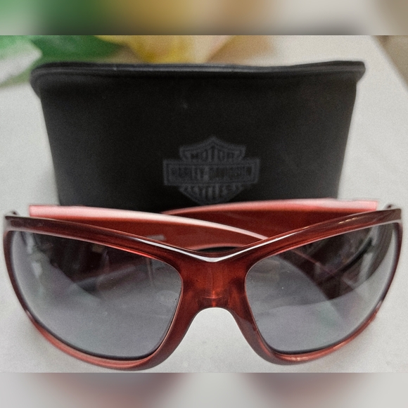 Harley-Davidson Womens Willie G Skull Bling Sunglasses Ruby Red Like New main image 7